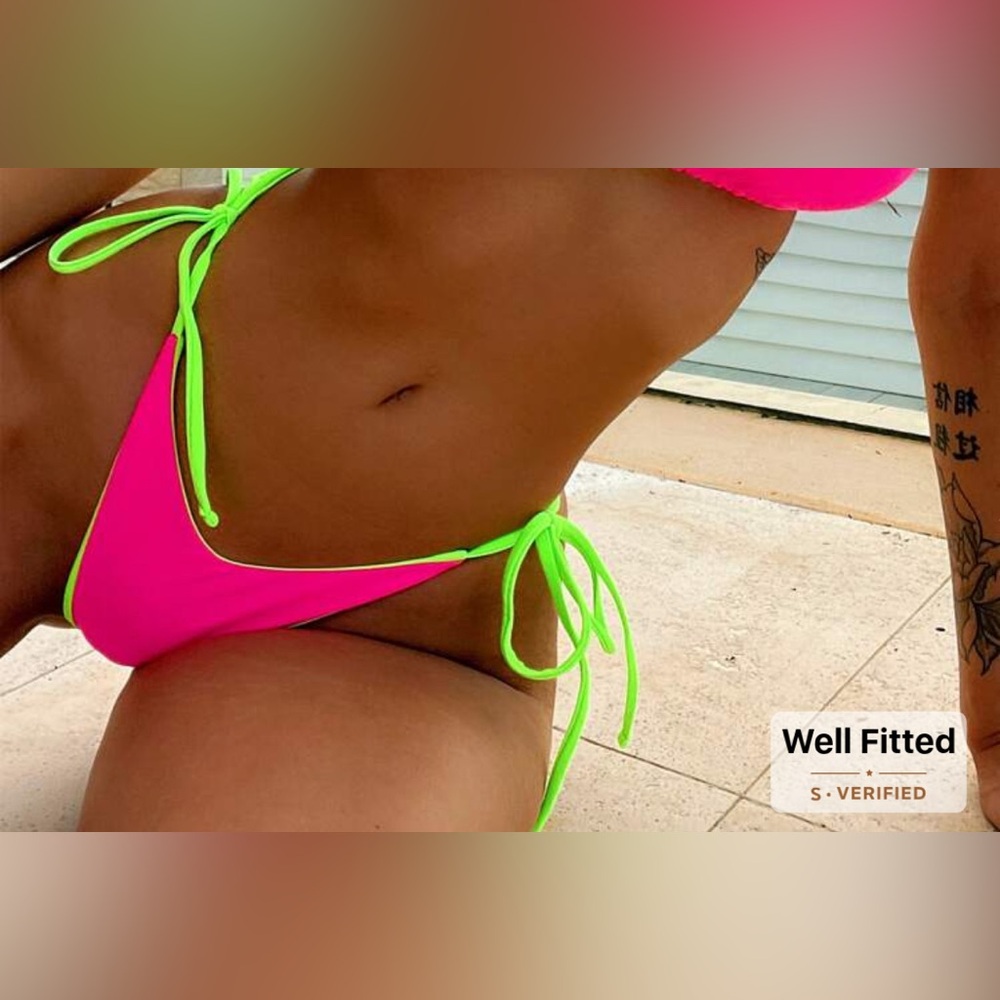 Very Bright Neon pink swim bottoms